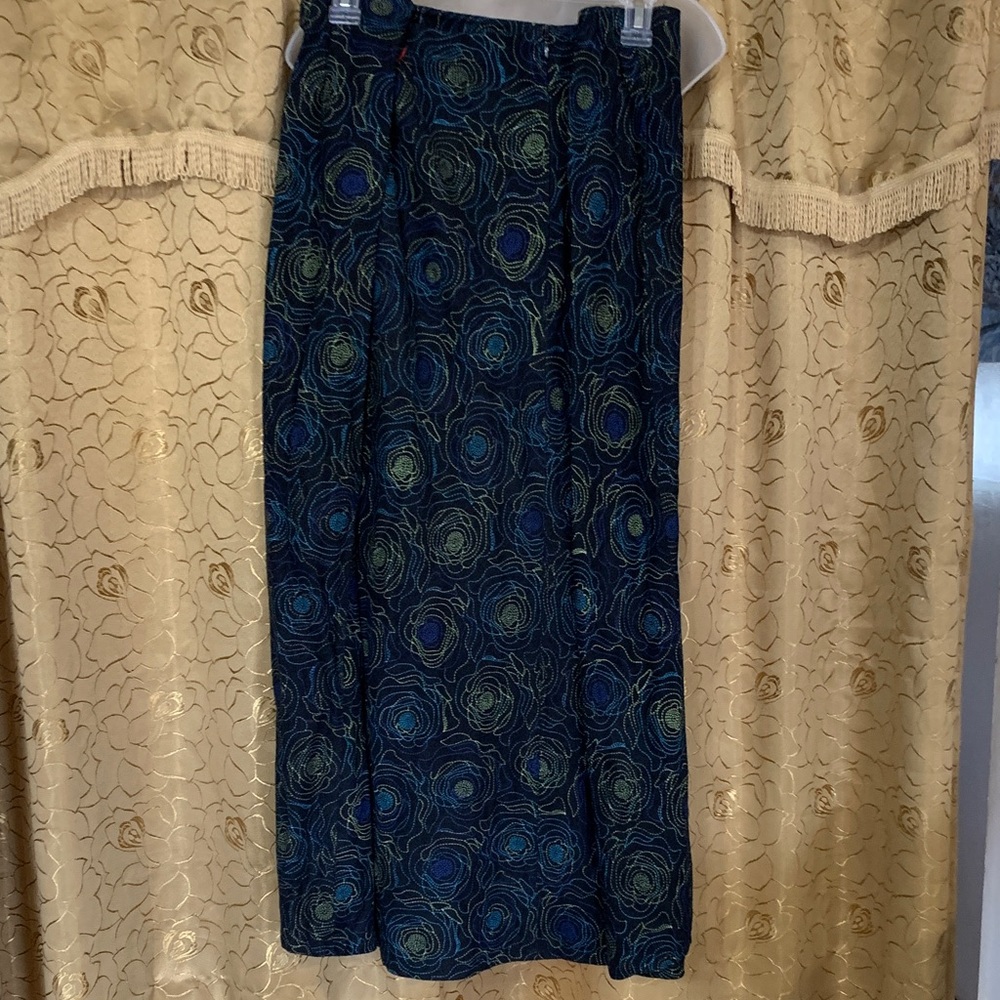 Cato Blue and Green Full Length Skirt. NWOT. Size 22/24